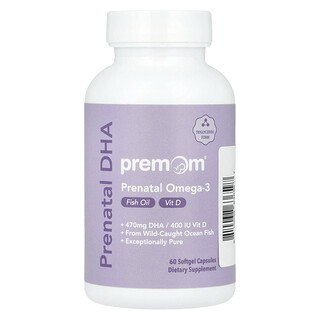 Premom, Prenatale DHA, 60 softgelcapsules
