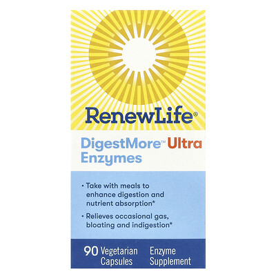 Renew Life  DigestMore™ Ultra Enzymes  90 Vegetarian Capsules