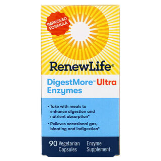Renew Life, Ultraenzimas DigestMore, 90 cápsulas vegetales