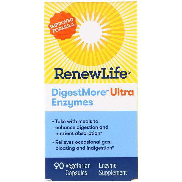Renew Life, DigestMore Ultra Enzymes, 90 Vegetarian Capsules