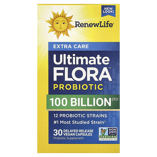 Renew Life, Ultimate Flora, Ultimate Care Probiotic, 30 Vegetarian Capsules