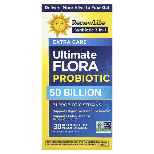 Renew Life, Ultimate Flora™ Probiotic, 30 Delayed Release Vegan Capsules