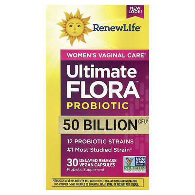 Product Image for Renew Life, Ultimate Flora Probiotic, 50 Billion CFU, 30 Delayed Release Vegan Capsules