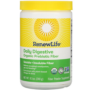 Отзывы о Ренев Лифе, Daily Digestive Organic Prebiotic Fiber, 8.5 oz (240 g)