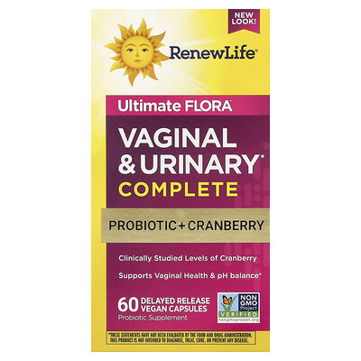 Product Image for Renew Life, Ultimate Flora , Vaginal & Urinary Complete, 60 Delayed Release Vegan Capsules