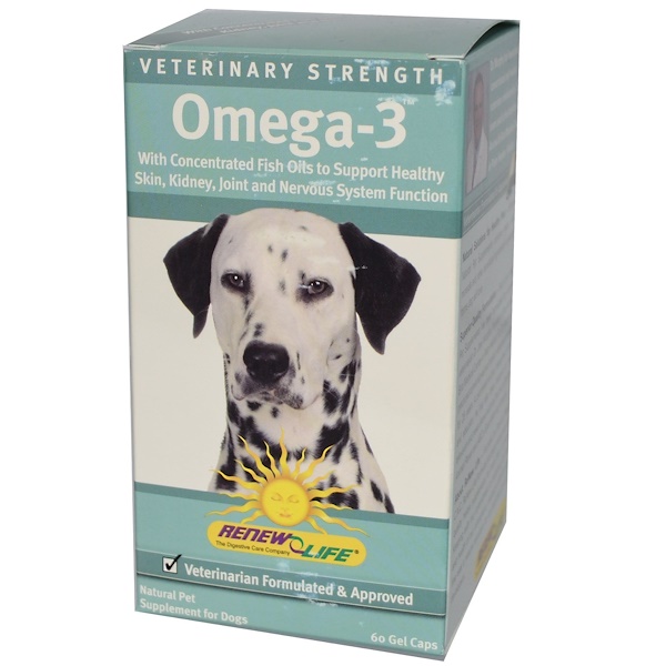 Renew Life, Omega3 for Dogs, 60 Gel Caps iHerb