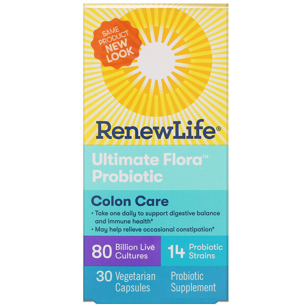 Renew Life, Colon Care, Ultimate Flora Probiotic, 80