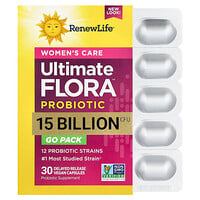 Renew Life Adult Ultimate Care Probiotic, 100 Billion CFU Per Capsule, 12 Strains, Potent Shelf Stable Probiotic; Gluten, Dairy, Soy Free; 30 Capsules Renew Life Adult Ultimate Care Probiotic, 100 Billion CFU Per Capsule, 12 Strains, Potent Shelf Stable Probiotic; Gluten, Dairy, Soy Free; 30 Capsules