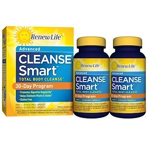 Renew Life, Advanced Cleanse Smart, 2 бутылки, в каждой 60 овощных капсул