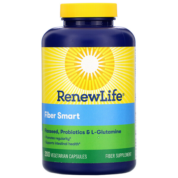 Renew Life, Fiber Smart, 200 Vegetarian Capsules iHerb