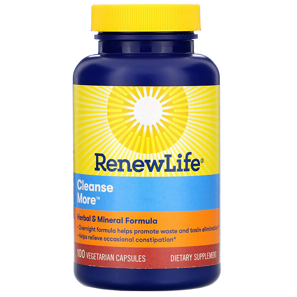 Renew Life‏, CleanseMore, 100 כמוסות צמחוניות