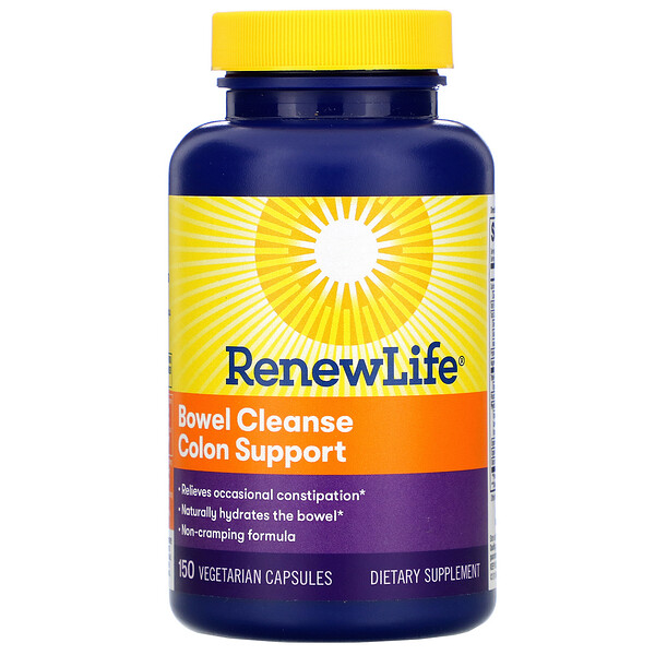 Renew Life‏, Bowel Cleanse Colon Support, 150 Vegetarian Capsules