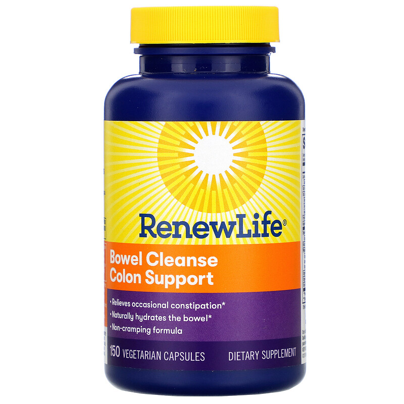 Renew Life, Bowel Cleanse Colon Support, 150 Vegetarian Capsules iHerb