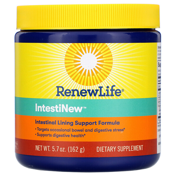 Renew Life‏, IntestiNew, נוסחה לתמיכה בדפנות המעיים, 162 גרם (5.7 אונקיות)