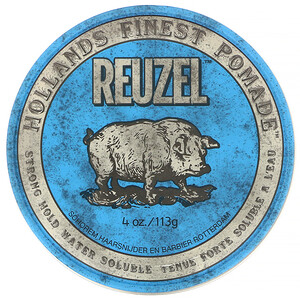 Отзывы о Reuzel, Blue Pomade, Water Soluble, Strong Hold, 4 oz (113 g)
