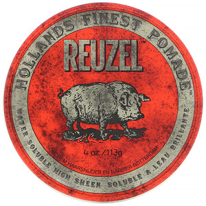 Отзывы о Reuzel, Red Pomade, Water Soluble, Medium Hold, 4 oz (113 g)