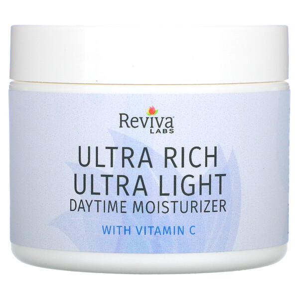 Reviva Labs, Ultra Rich Ultra Light Daytime Moisturizer with Vitamin C, 1.5 oz (42 g)