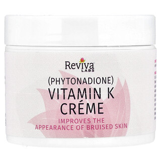 Reviva Labs, Crema alla vitamina K, tutti i tipi di pelle, 55 g