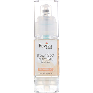 Отзывы о Ревива Лабс, Brown Spot Night Gel, Glycolic Acid, Brightening, 1.0 fl oz (29.5 ml)