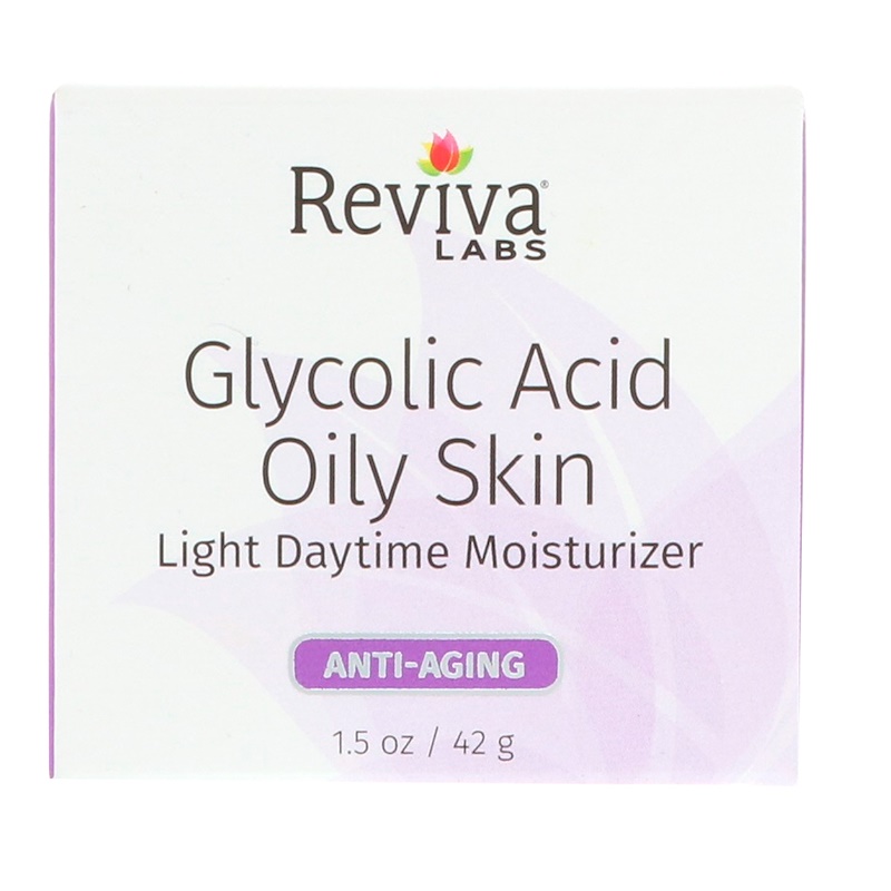 Reviva Labs, Glycolic Acid Oily Skin, Light Daytime Moisturizer, 1.5 oz