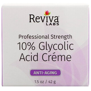 Reviva Labs, Крем с гликолевой кислотой 10%, 42 г