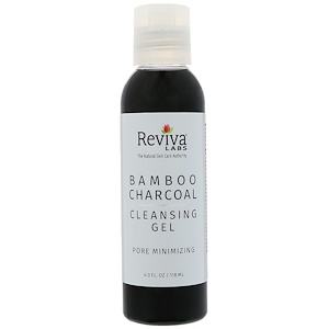 Отзывы о Ревива Лабс, Bamboo Charcoal Cleansing Gel, Pore Minimizing, 4 fl oz (118 ml)