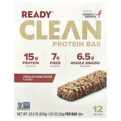 Clean Protein Bar, шоколад із арахісовою пастою, 12 батончиків по 52 г