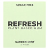 Refresh Gum, 植物基口香糖，花园薄荷，12 片