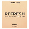 Refresh Gum, 植物基胶，桃，12 片