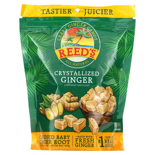 Reed's, Craft Ginger Candy, Crystallized Ginger, 16 oz (454 g)