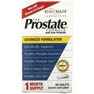 Real Health Комплекс для здоровья простаты The Prostate, с сереноей, 90 таблеток