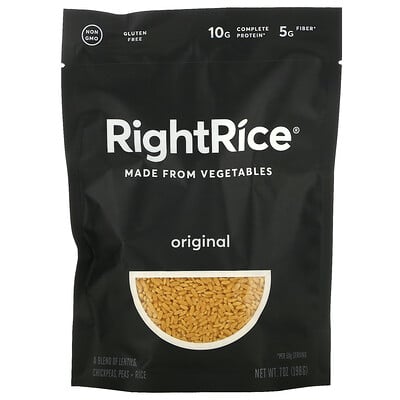 Rightrice Из овощей, оригинальный продукт, 198 г (7 унций)