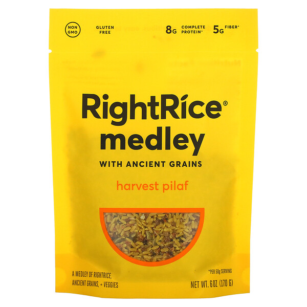RightRice, Medley with Ancient Grains, Harvest Pilaf, 6 oz (170 g)