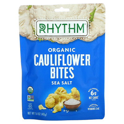 Купить Rhythm Superfoods Органическая цветная капуста, морская соль, 40 г (1, 4 унции)