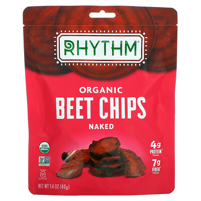 Купить Rhythm Superfoods Органические свекольные чипсы, без добавок, 40 г (1, 4 унции)