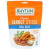 Rhythm Superfoods, Organic Carrot Sticks, Sea Salt, 1.4 oz (40 g)