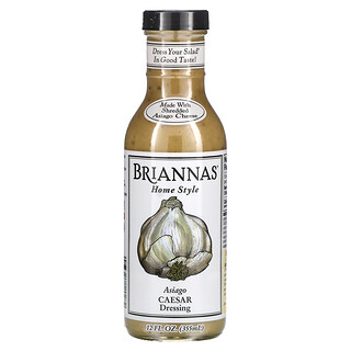 Briannas, Home Style, Asiago Caesar Dressing, 12 fl oz (355 ml)