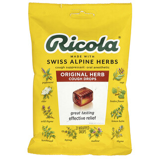 Ricola, As Pastilhas de Ervas Naturais Originais contra a Tosse, 21 Gotas