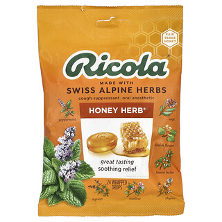 Ricola, Honey Herb®, 24 verpakte druppels