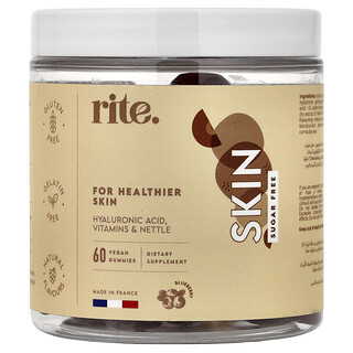 rite., Skin Gummies, Blueberry, 60 Vegan Gummies