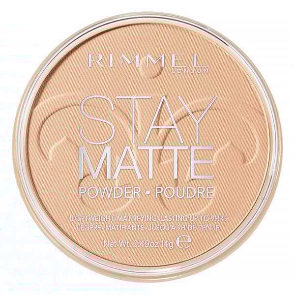 Rimmel London‏, Stay Matte Pressed Powder, Lightweight Mattifying, בגוון 004 Sandstorm, פודרה קומפקטית מאט, 14 גרם (0.49 אונקיות)