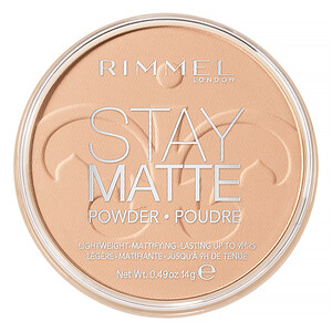 Отзывы о Rimmel London, Stay Matte Pressed Powder, Lightweight Mattifying, 004 Sandstorm, 0.49 oz (14 g)