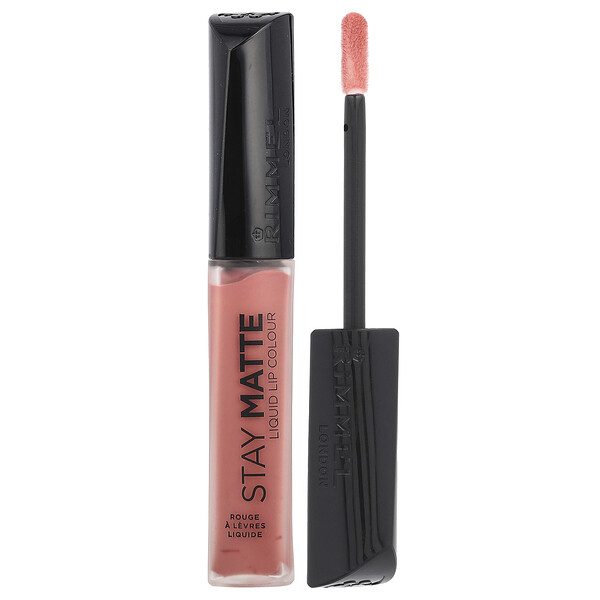 Rimmel London Stay Matte, Liquid Lip Colour, 200 Pink Blink, 0.21 fl oz (6.5 ml)