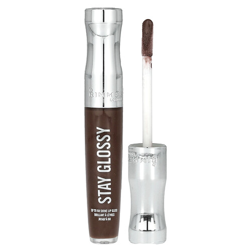 Rimmel London, Stay Glossy Lip Gloss, 435 Cocoa Kiss, lipgloss, 435 Cocoa Kiss, 5,5 ml (0,18 fl. oz.)