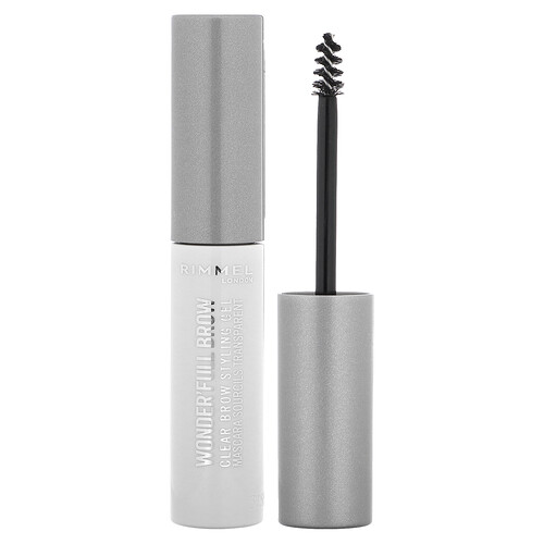 Rimmel London, Wonder'Voll, Clear Brow Styling Gel Mascara, klarer Brauen-Styling-Gel-Mascara, 004 Clear, 4,5 ml (0,15 fl. oz.)