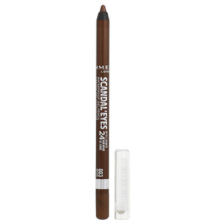 Rimmel London, Scandal'Eyes, Waterproof Gel Pencil, 003 Brown, 0.04 oz (1.3 g)