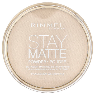 Rimmel London Stay Matte Lightweight Mattifying Powder 011 Creamy Natural 0.49 oz (14 g)