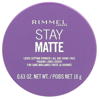 Rimmel London, Kekal Matte, Loose Setting Powder, 001 Transparent, 0.63 oz (18 g)