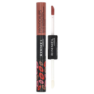 Rimmel London, Provocalips, 16HR Kiss Proof Lip Colour, 730 Make Your Move, 0.14 fl oz (4 ml) / 0.1 fl oz (3 ml)
