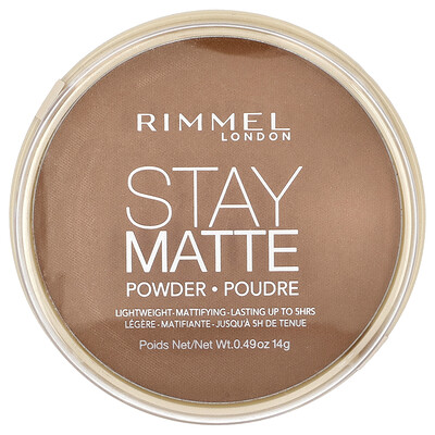 Rimmel London  Stay Matte  Lightweight-Mattifying Powder  025 Toffee  0.49 oz (14 g)